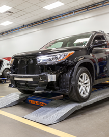 Toyota on vehicle lift | Wagner Toyota in McCook NE